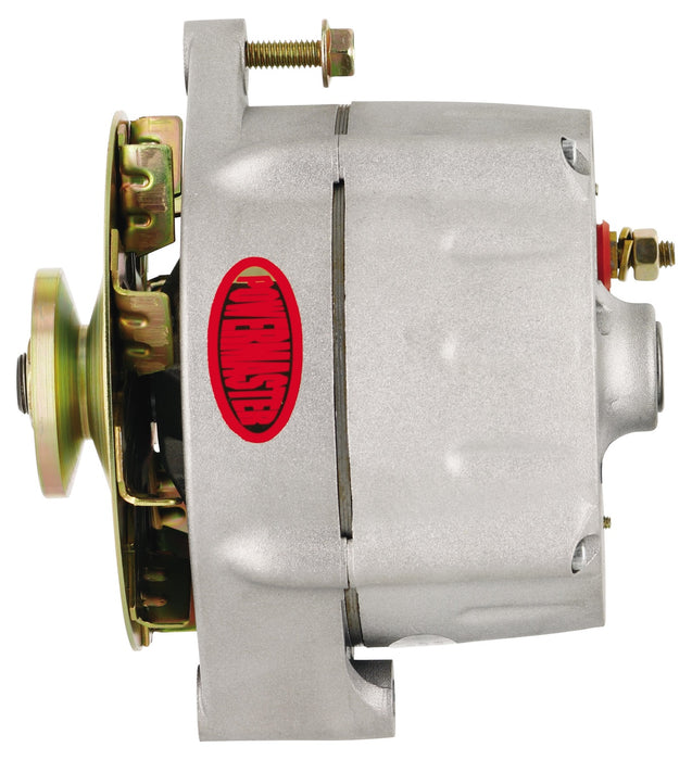 Powermaster Performance 7295 Smooth Look™ Alternator; 12si; 100 Amp; 75 Idle; 1V; Baffle; Natural; - Truck Part Superstore
