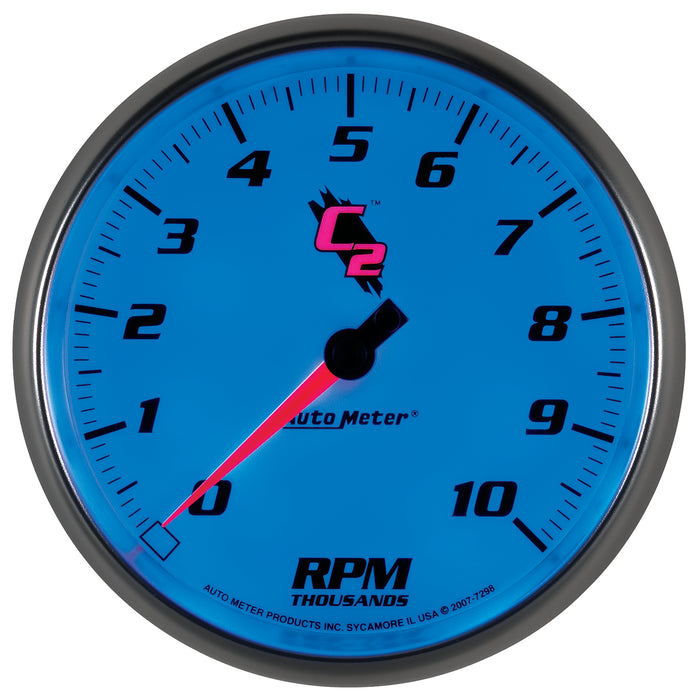 AutoMeter 7298 GAUGE; TACHOMETER; 5in.; 10K RPM; IN-DASH; C2 - Truck Part Superstore