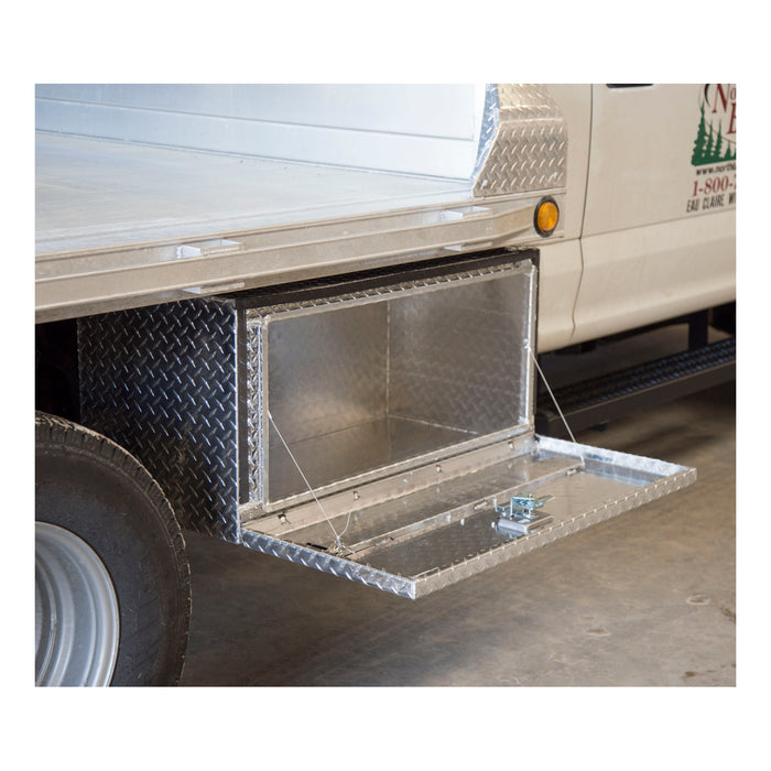 UWS TBUB-36 Bright Aluminum 36in. Single-Door Underbody Tool Box (LTL Shipping Only) - Truck Part Superstore