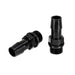 Mishimoto MMFT-M16-12BK Mishimoto M16x1.5 to 1/2-in Hose Barb Aluminum Fittings, Pack of 2 - Truck Part Superstore
