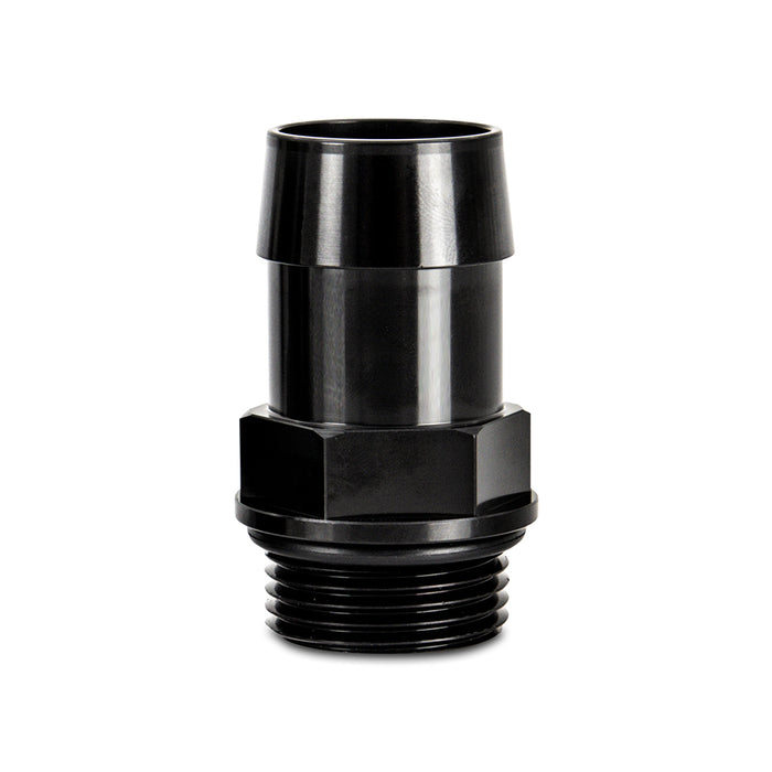 Mishimoto MMFT-M27-1.0BK Mishimoto M27x2.0 to 1" Hose Barb Aluminum Fitting - Truck Part Superstore