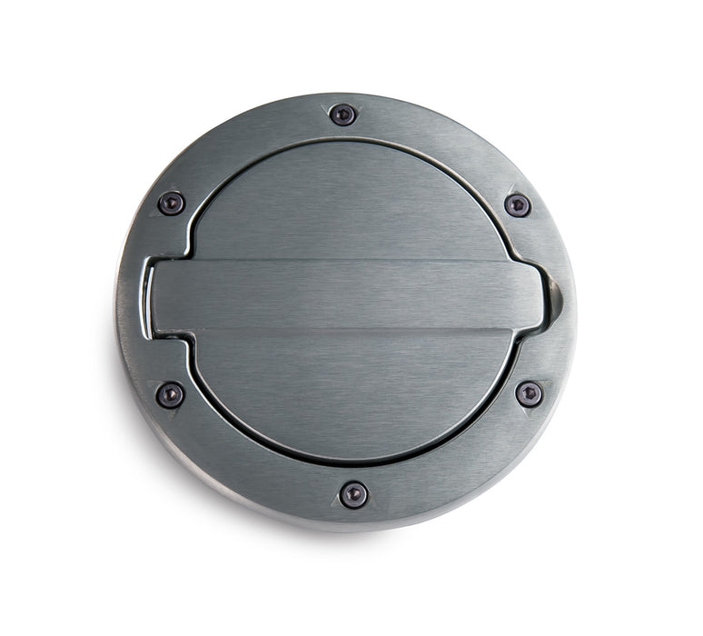 AMP Research 73000-00A Fuel Door; Brushed; - Truck Part Superstore