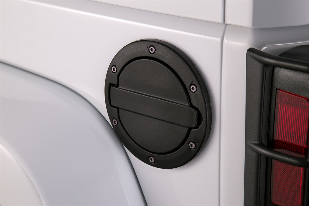 AMP Research 73000-01A Fuel Door; Black; - Truck Part Superstore
