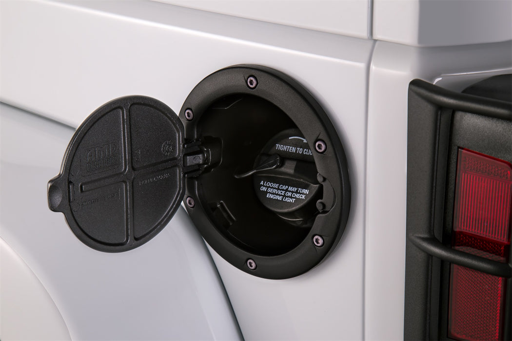 AMP Research 73000-01A Fuel Door; Black; - Truck Part Superstore
