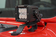 Go Rhino 730030T XE Windshield Cowl Light Mounts for Jeep JL/JT - Fits Single 3x3 LED Cube - Truck Part Superstore