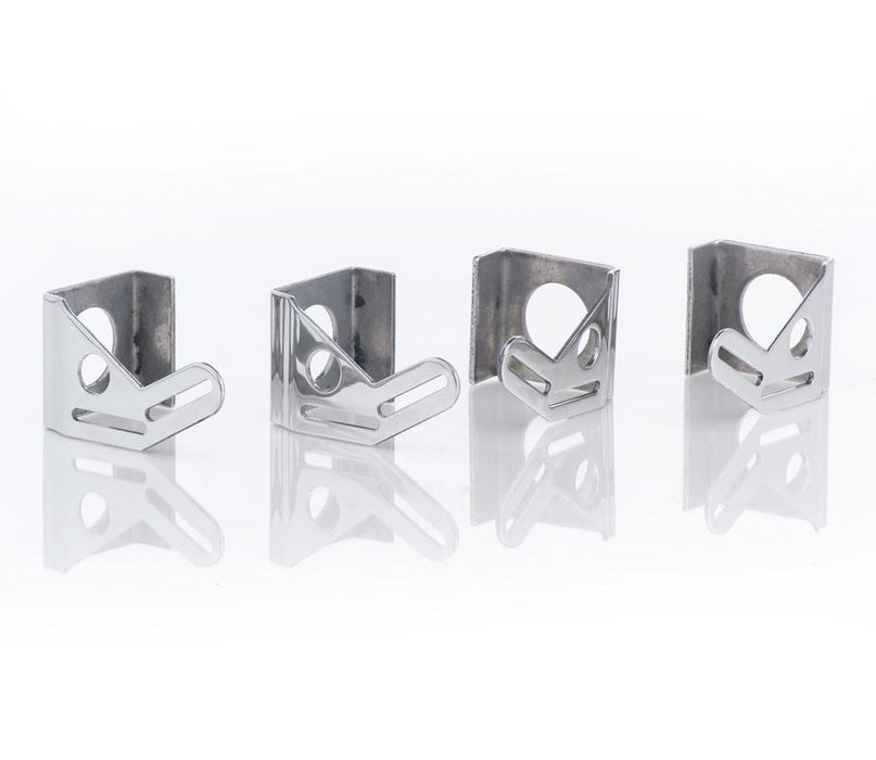 Be Cool 73031 Polished Finish Mounting Brackets for 13 and 16 Inch Fan Installation Set of 4 Be Cool Radiator - Truck Part Superstore