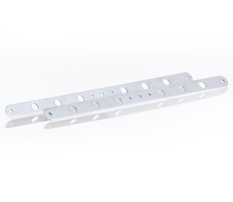 Be Cool 73037 Polished Finish Aluminum Upper and Lower Support Brackets For Shrouded Dual 11 Inch Fan Installation Be Cool Radiator - Truck Part Superstore