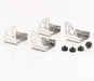 Be Cool 73043 Polished Finish Aluminum Mounting Brackets Set of 4 for 61-72 Chevrolet Corvette Be Cool Radiator - Truck Part Superstore
