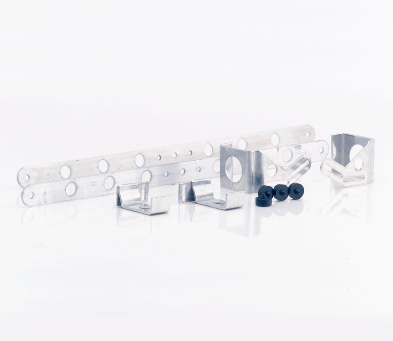 Be Cool 73045 Polished Finish Set of Brackets For Dual 11 Inch Fans Set of 6 Be Cool Radiator - Truck Part Superstore