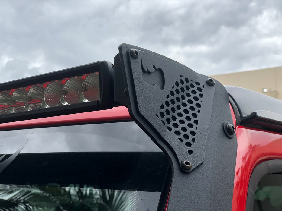 Go Rhino 730500T XE Windshield Light Mount for Jeep Wrangler JL/Gladiator JT, fits 50" Light Bar - Truck Part Superstore
