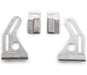 Be Cool 73055 Polished Alum Mnting Brkts for 13 Inch and 16 Inch Fan on 16 Inch Tall Crossflow Set of 4 Be Cool Radiator - Truck Part Superstore