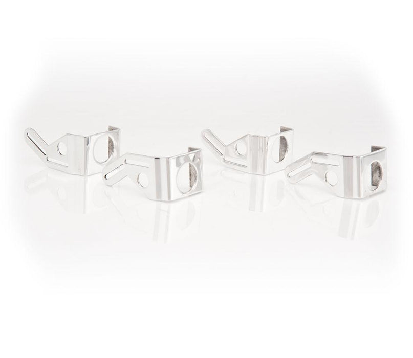 Be Cool 73069 Polished Finish Aluminum Mounting Brackets Set of 4 for Dual 13 Inch Fan Installation Be Cool Radiator - Truck Part Superstore