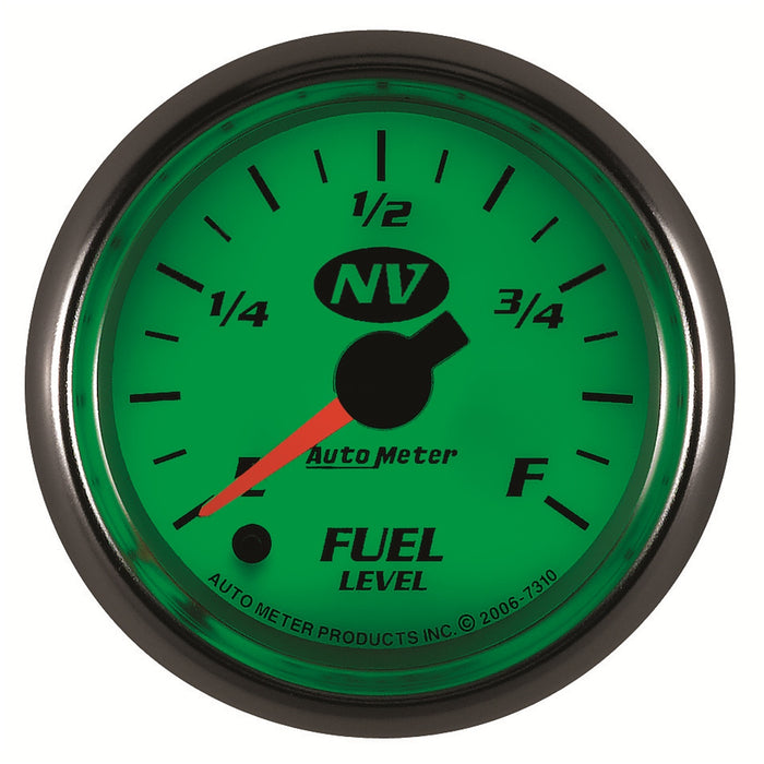 AutoMeter 7310 GAUGE; FUEL LEVEL; 2 1/16in.; 0-280O PROGRAMMABLE; NV - Truck Part Superstore