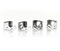 Be Cool 73116 Polished Finish Aluminum Fan Brackets for 13 Inch Fans on 17 Inch Core Set of 4 Be Cool Radiator - Truck Part Superstore