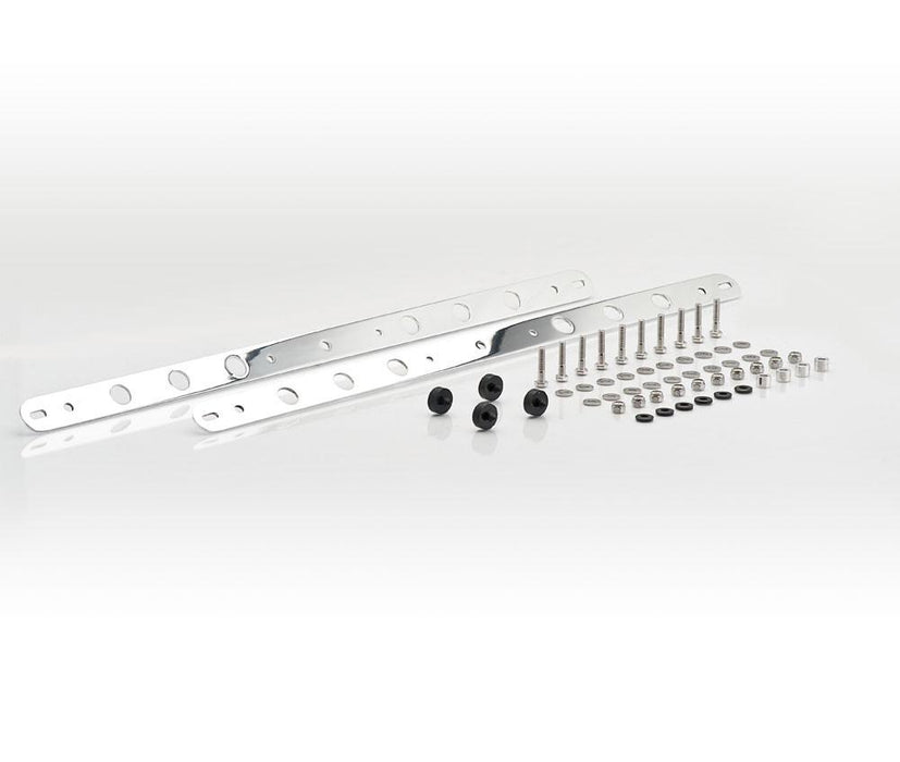 Be Cool 73117 Polished Finish Accessory Fan Brackets Downflow w/Dual 11 Inch 62-67 Chevrolet Chevy II Be Cool Radiator - Truck Part Superstore