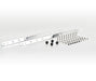 Be Cool 73117 Polished Finish Accessory Fan Brackets Downflow w/Dual 11 Inch 62-67 Chevrolet Chevy II Be Cool Radiator - Truck Part Superstore
