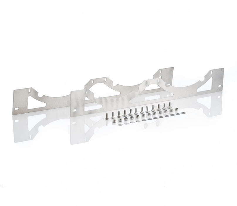 Be Cool 73128 Polished Finish Aluminum Brackets for Dual 12 Inch Electric Fan Installation Be Cool Radiator - Truck Part Superstore