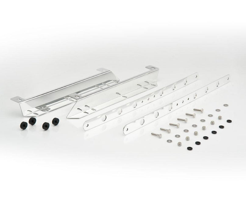 Be Cool 73132 Polished Finish Aluminum Fan Brackets for Downflow Radiator w/Single 16 Fan For 53-56 Ford Truck Be Cool Radiator - Truck Part Superstore