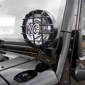 KC Hilites 7316 Jeep JK; A-Pillar Bracket Set Blk 07-18 (pr) - Truck Part Superstore