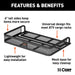 CURT 18101 CURT 18101 41 x 26-Inch Universal ATV Cargo Carrier; Black Steel - Truck Part Superstore
