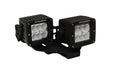 Go Rhino 732231T XE Center Hood Light Mounts for Jeep JL/JT - Fits Dual 3x3 Cubes, offset mount - Truck Part Superstore