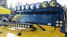 KC Hilites 7324 Jeep JK; Hood Mount Brkt Set for 30in. LED 07-18 - Truck Part Superstore