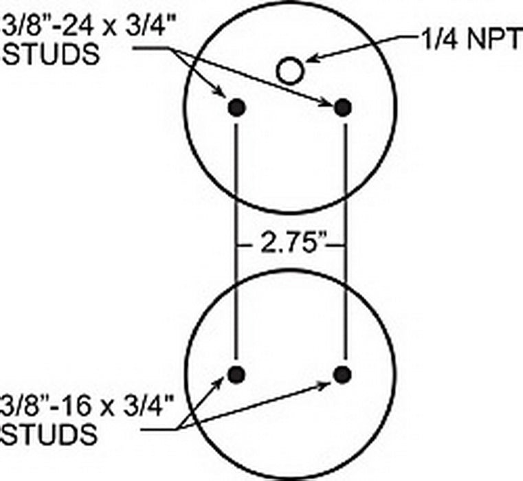 Firestone Ride-Rite 7325 Replacement Bellow; Rear; For Use w/Ride-Rite® Air Helper Spring Kit; - Truck Part Superstore