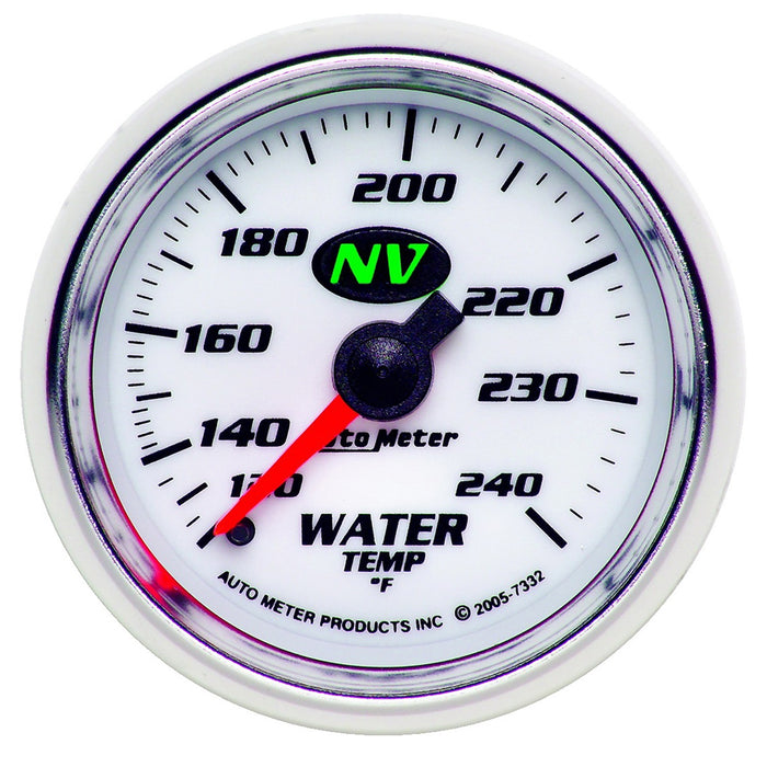 AutoMeter 7332 GAUGE; WATER TEMP; 2 1/16in.; 120-240deg.F; MECHANICAL; NV - Truck Part Superstore