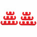 SpeedFx 7340 7-9 MM Spark Plug Wire With Two 2-Hole/ Two 3-Hole/ Two 4-Hole Separators Red Pl - Truck Part Superstore