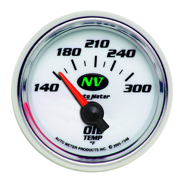 AutoMeter 7348 GAUGE; OIL TEMP; 2 1/16in.; 140-300deg.F; ELECTRIC; NV - Truck Part Superstore