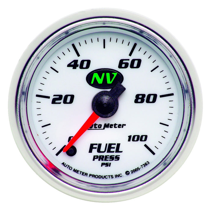 AutoMeter 7363 GAUGE; FUEL PRESSURE; 2 1/16in.; 100PSI; DIGITAL STEPPER MOTOR; NV - Truck Part Superstore