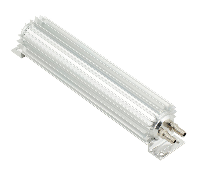 Mr Gasket 7365G Dual Pass Transmission Cooler; Satin Aluminum; 12 in. Length; - Truck Part Superstore