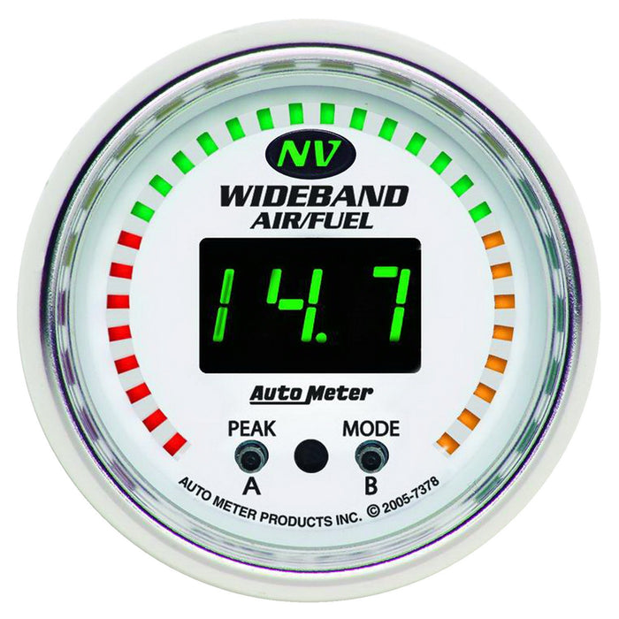 AutoMeter 7378 GAUGE; AIR/FUEL RATIO-PRO; 2 1/16in.; 10:1-20:1; DIGITAL W/PEAK/WARN; NV - Truck Part Superstore