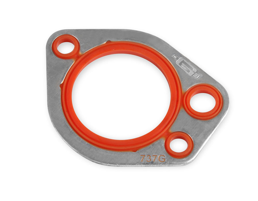 Mr Gasket 737G Water Outlet Gasket; Aluminum Carrier; Molded Silicone Insert; - Truck Part Superstore
