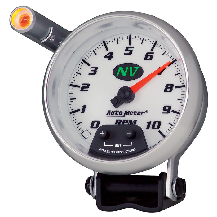 AutoMeter 7390 GAUGE; TACHOMETER; 3 3/4in.; 10K RPM; PEDESTAL W/EXT. QUICK-LITE; NV - Truck Part Superstore