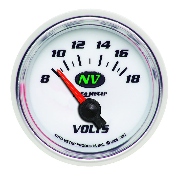 AutoMeter 7392 GAUGE; VOLTMETER; 2 1/16in.; 18V; ELECTRIC; NV - Truck Part Superstore