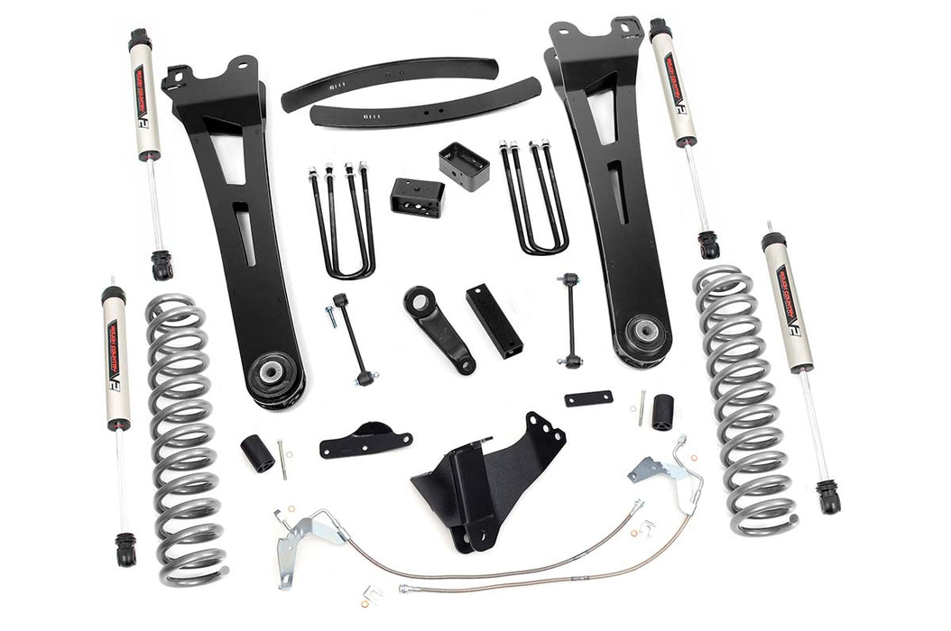 Rough Country 53870 6 Inch Suspension Lift Kit Radius Arms w/V2 Shocks 08-10 F-250/350 4WD Diesel Rough Country - Truck Part Superstore
