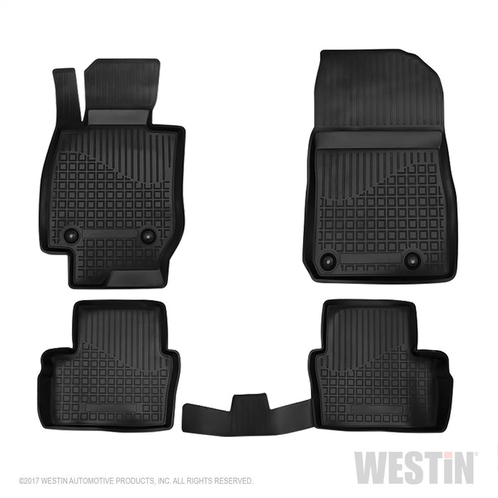 Westin 74-26-51028 Profile Floor Liners; 4 pc.; Front; Rear; Black; - Truck Part Superstore