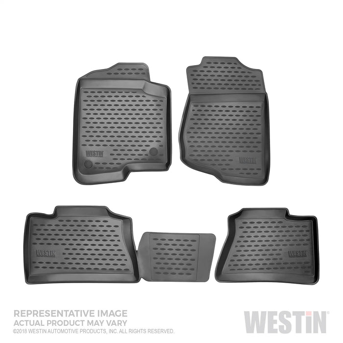 Westin 74-30-51015 Profile Floor Liners; 4 pc.; Front; Rear; Black; - Truck Part Superstore