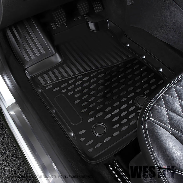 Westin 74-30-51015 Profile Floor Liners; 4 pc.; Front; Rear; Black; - Truck Part Superstore