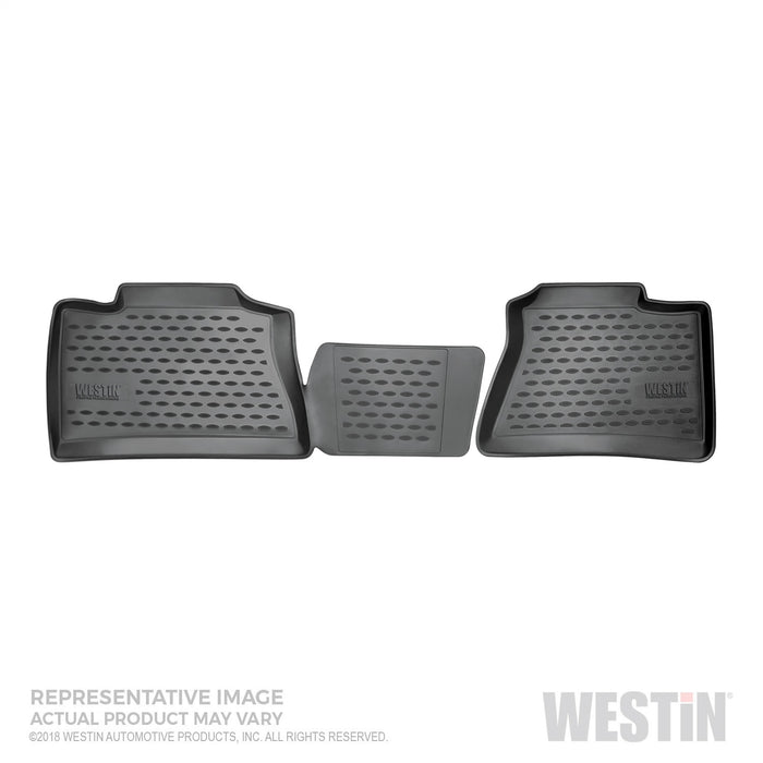 Westin 74-35-21002 Profile Floor Liners; 2 Pc.; Rear; Black; - Truck Part Superstore