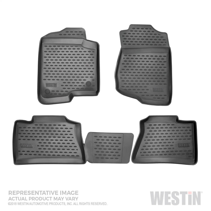 Westin 74-35-51003 Profile Floor Liners; 4 pc.; Front And Rear; Black; - Truck Part Superstore