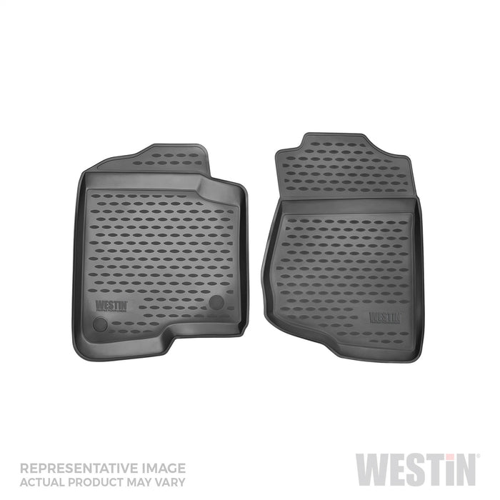 Westin 74-41-21041 Profile Floor Liners; 2 Pc.; Rear; Black; - Truck Part Superstore