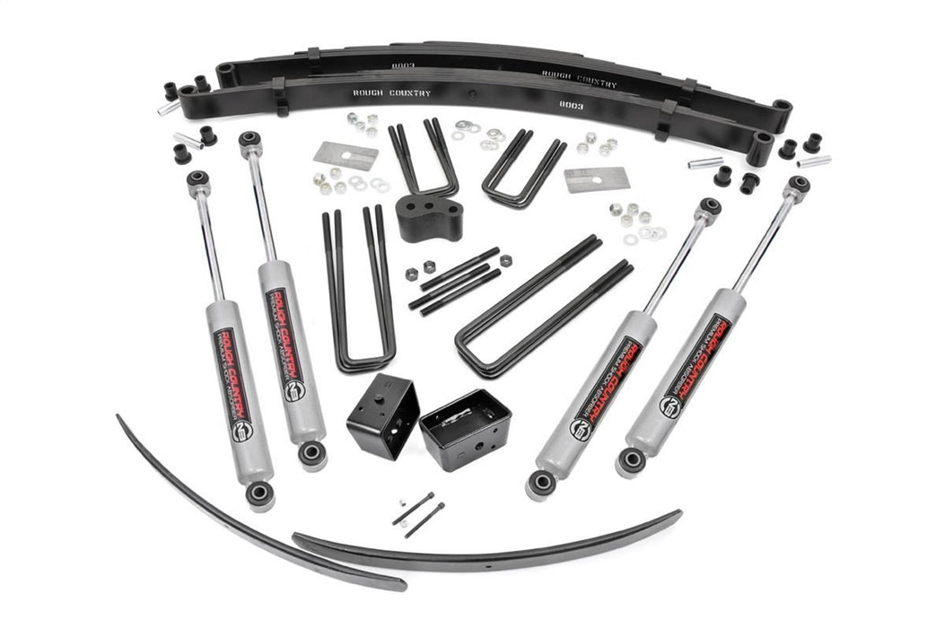 Rough Country 315.20 Suspension Lift Kit w/Shocks; 4 in. Lift; - Truck Part Superstore