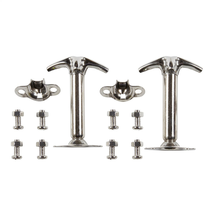 Smittybilt 7401 Hood Catch Kits 55-95 Wrangler YJ/CJ Stainless Steel Smittybilt - Truck Part Superstore