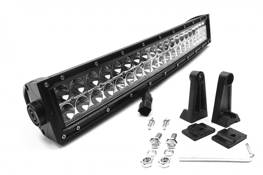 Southern Truck 74020 20.0 Inch LED Light Bar Double Row Curved Chrome Series Combo Flood/Beam 120W DT Harness 10,800 Lumens Southern Truck Lifts - Truck Part Superstore