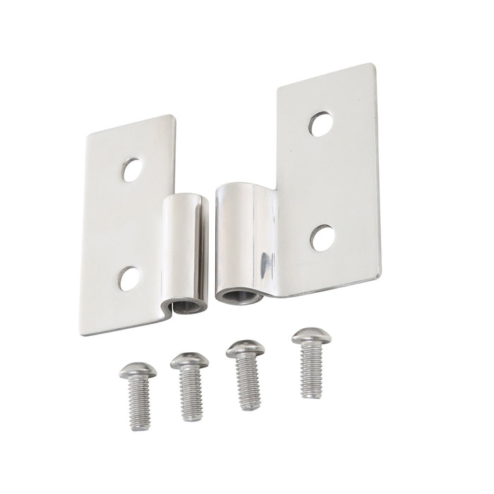 Smittybilt 7407 Lower Door Hinge Brackets 76-06 Wrangler YJ/TJ/LJ/CJ Stainless Steel Smittybilt - Truck Part Superstore