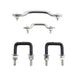 Smittybilt 7411 Windshield Tie Down Kit 55-95 Wrangler YJ/CJ Stainless Steel Smittybilt - Truck Part Superstore