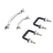 Smittybilt 7411 Windshield Tie Down Kit 55-95 Wrangler YJ/CJ Stainless Steel Smittybilt - Truck Part Superstore