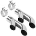 MagnaFlow Exhaust Products 35218 Exhaust Tip Set-Turn Down-2.50In. - Truck Part Superstore